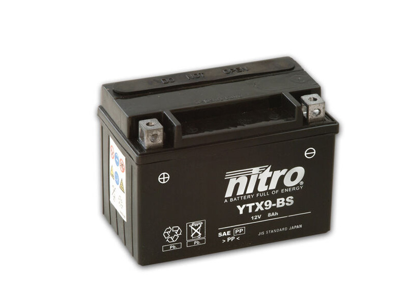 NITRO BATT YTX9BS AGM closed GEL (GTX9BS) click to zoom image