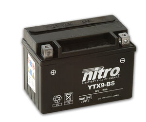 NITRO BATT YTX9BS AGM closed GEL (GTX9BS) 