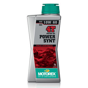 MOTOREX Power Synt 4T Fully Synthetic Pro Performance JASO MA2 10w/60 1L 