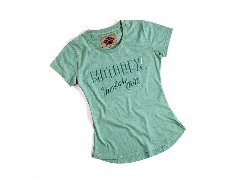 MOTOREX Ladies Embossed T Shirt click to zoom image