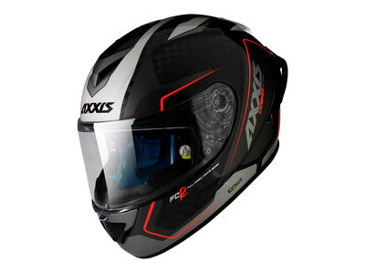 AXXIS Cobra Rage A2 Gloss Pearl Grey Carbon Inc Free Dark Visor+Pinlock - Special Order