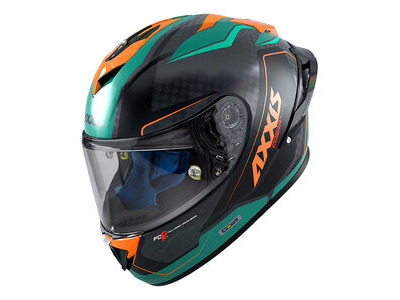 AXXIS Cobra Rage A16 Matt Green Carbon Inc Free Dark Visor+Pinlock - Special Order