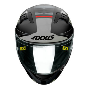 AXXIS Racer GP Tech B2 Matt Grey Fibre SV Inc Free Dark Visor+Pinlock click to zoom image