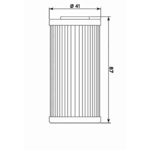 MIW Oil Filter B9006 (HF611) click to zoom image