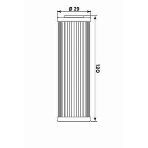 MIW Oil Filter BT13001 (HF631) click to zoom image