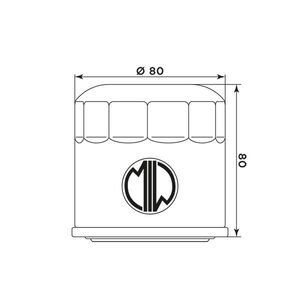 MIW Oil Filter H1007 (HF202) click to zoom image