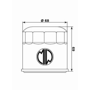 MIW Oil Filter HY19002 (HF682) 