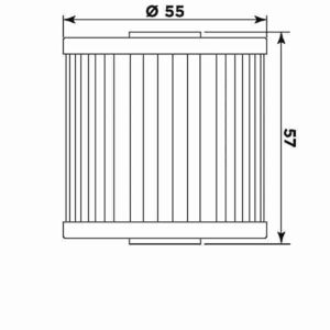 MIW Oil Filter K2002 (HF123) click to zoom image