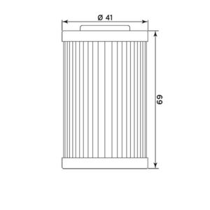 MIW Oil Filter KT8001 (HF155) click to zoom image