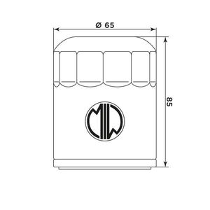 MIW Oil Filter PO22001 (HF198) click to zoom image