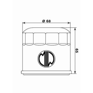 MIW Oil Filter S2018 (HF975) click to zoom image