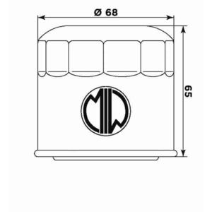 MIW Oil Filter S3011 (HF138) click to zoom image