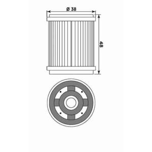 MIW Oil Filter Y4006 (HF143) click to zoom image