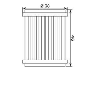 MIW Oil Filter Y4013 (HF140 HF141) click to zoom image