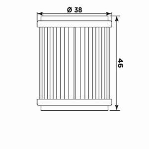 MIW Oil Filter Y4014 (HF141) click to zoom image