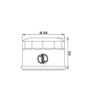 MIW Oil Filter Y4016 (HF985) click to zoom image