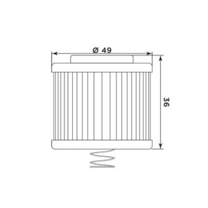 MIW Oil Filter Y4020 (HF540) click to zoom image