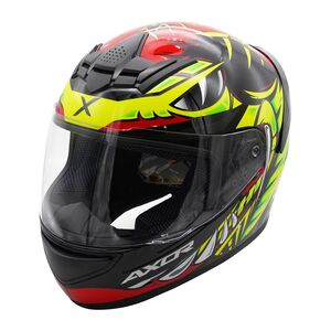 AXOR Helmet Rage Full Face - Python Red Yellow Black Gloss click to zoom image