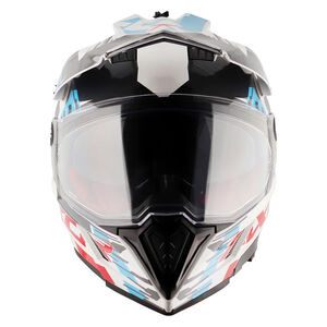 AXOR Helmet X-Cross Adventure - X1 Gloss White/Red Graphic click to zoom image