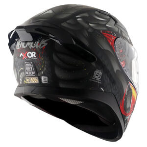 AXOR Apex Full Face Helmet - Venomous Black Grey Matt click to zoom image