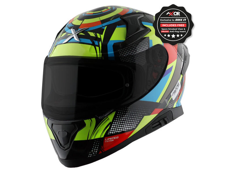 AXOR Apex Full Face Helmet - Vivid Graphic click to zoom image