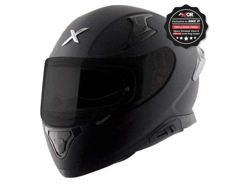 AXOR Apex Full Face Helmet - Matt Black click to zoom image