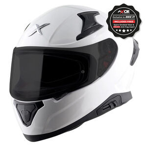 AXOR Apex Full Face Helmet - Gloss White 