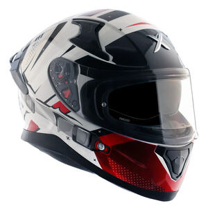 AXOR Apex Full Face Helmet - Hex-2 Black Red Gloss click to zoom image