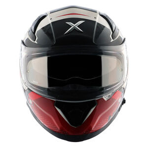 AXOR Apex Full Face Helmet - Hex-2 Black Red Gloss click to zoom image