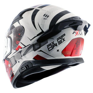 AXOR Apex Full Face Helmet - Hex-2 Black Red Gloss click to zoom image