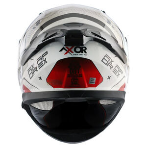 AXOR Apex Full Face Helmet - Hex-2 Black Red Gloss click to zoom image
