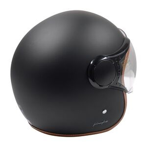 AXOR Helmet Jet Open Face - Matt Black / Brown click to zoom image