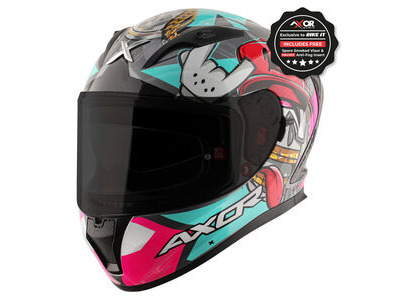 AXOR Helmet Street Full Face - Hip Hop Gloss Athena Grey Mint