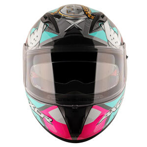 AXOR Helmet Street Full Face - Hip Hop Gloss Athena Grey Mint click to zoom image