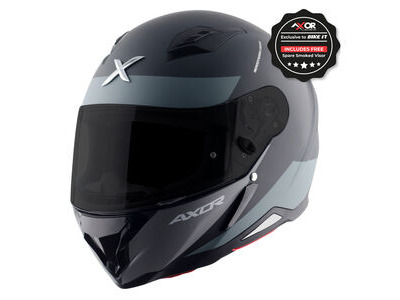 AXOR Helmet SH890 Full Face - Hunter Turbo Matt Black Grey