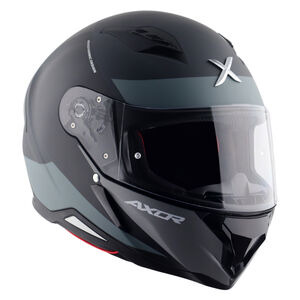AXOR Helmet SH890 Full Face - Hunter Turbo Matt Black Grey click to zoom image