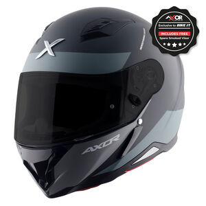 AXOR Helmet SH890 Full Face - Hunter Turbo Matt Black Grey 