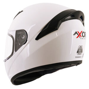 AXOR Rage Full Face Helmet - Gloss White click to zoom image