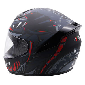 AXOR Rage Full Face Helmet - Python Black Grey Red Matt click to zoom image