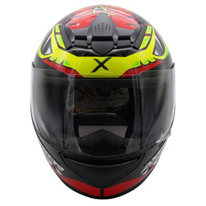 AXOR Rage Full Face Helmet - Python Red Yellow Black Gloss click to zoom image