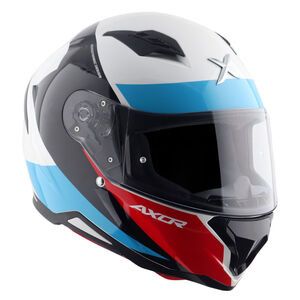 AXOR Helmet SH890 Full Face - Hunter Turbo Gloss White Red click to zoom image