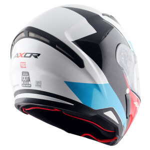 AXOR Helmet SH890 Full Face - Hunter Turbo Gloss White Red click to zoom image