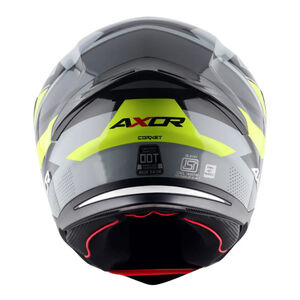 AXOR Helmet SH890 Full Face - Cornet Gloss Black Neon Yellow click to zoom image