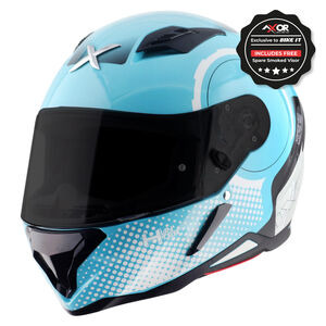AXOR Helmet SH890 Full Face - Spear Hex Gloss Blue White 
