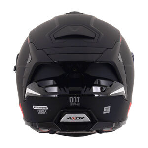 AXOR Brutale Full Face Helmet With Dual Spoiler Black Matt click to zoom image