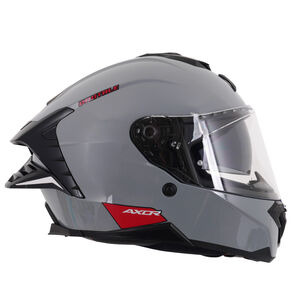 AXOR Brutale Full Face Helmet With Dual Spoiler Nardo Grey Gloss click to zoom image