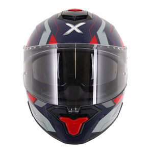 AXOR Brutale Full Face Helmet With Dual Spoiler Plexus Blue Red click to zoom image