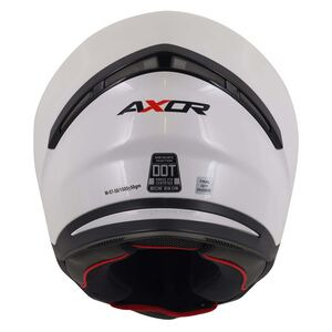 AXOR Hunter Full Face Helmet Solid White Gloss click to zoom image