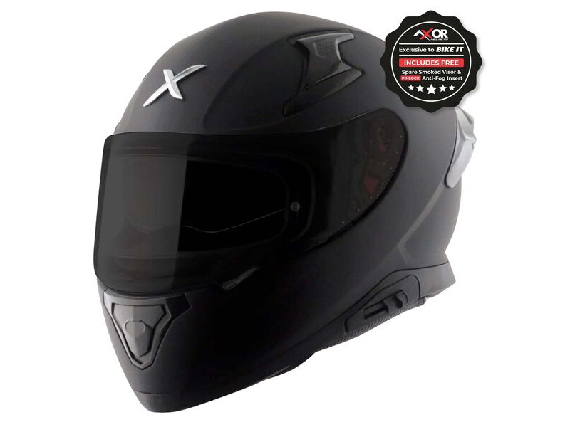AXOR Apex Full Face Helmet Matt Black click to zoom image