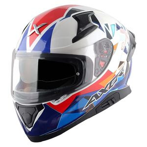 AXOR Apex Full Face Helmet Prism White Red Gloss click to zoom image